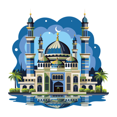 Sharjah Mosque  Illustration