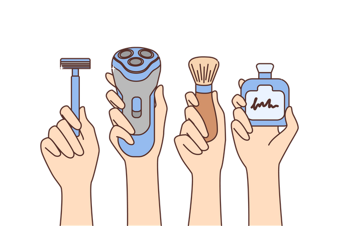 Shaving tool  Illustration