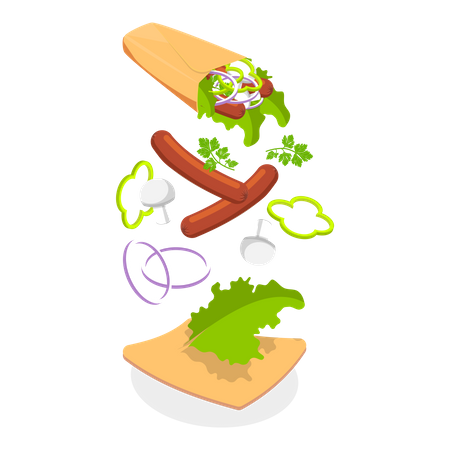Shawarmas  Illustration