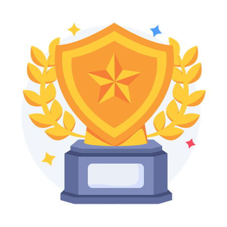 Shield Trophy  Illustration