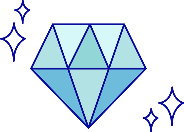 Shining Diamond  Illustration