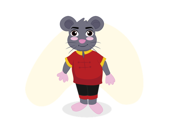 Shio Rat  Illustration