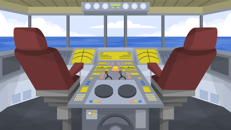 Ship Cockpit  Illustration