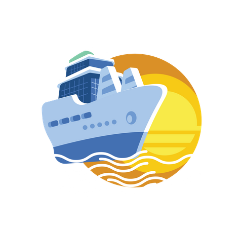 Ship Cruise  Illustration