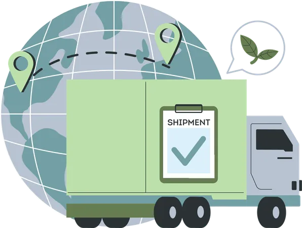 Shipment delivery  Illustration