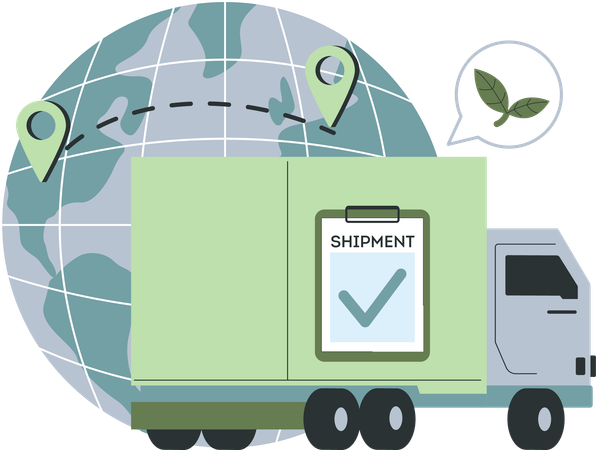 Shipment delivery  Illustration