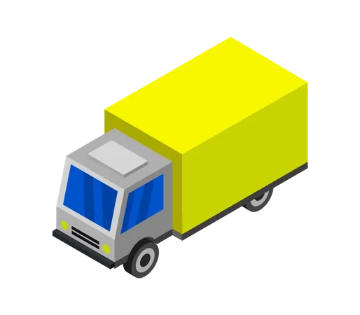 Shipment Truck Illustration