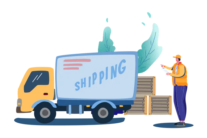 Shipment truck  Illustration