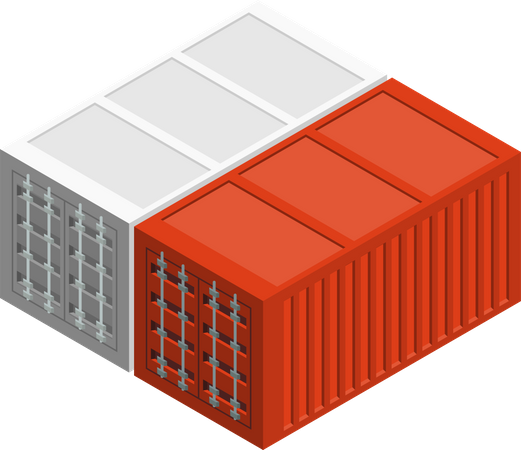 Shipping Container  Illustration