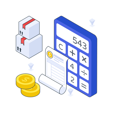 Shipping Cost Calculation  Illustration