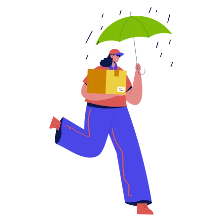 Shipping Delivery Insurance  Illustration