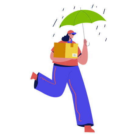 Shipping Delivery Insurance  Illustration