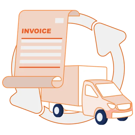 Shipping Invoice  Illustration