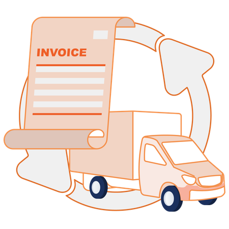 Shipping Invoice  Illustration