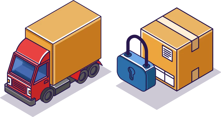 Shipping security  Illustration