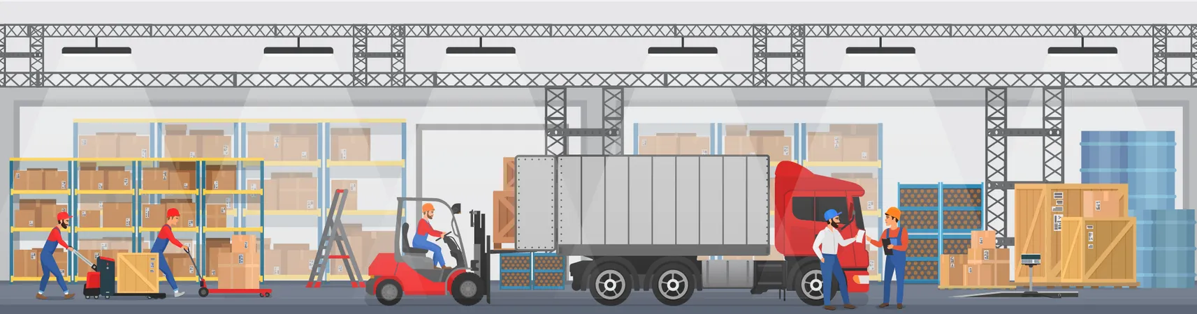 Shipping Service Illustration