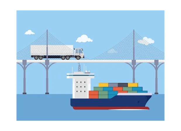 Shipping service  Illustration