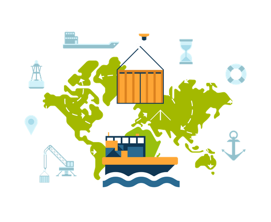 Shipping service  Illustration