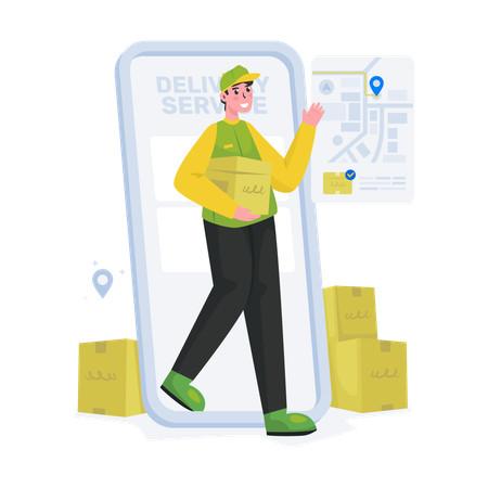 Shipping service  Illustration