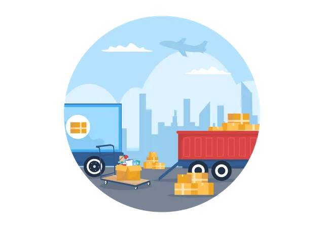 Shipping Transportation Illustration