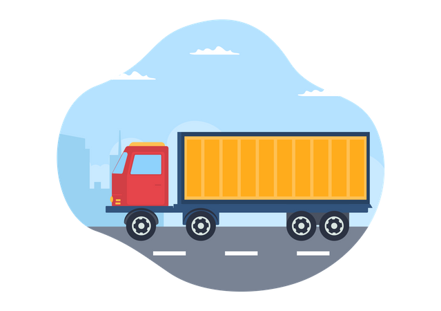 Shipping Truck Illustration