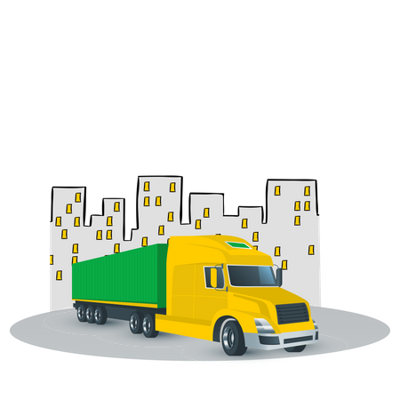 Shipping Truck  Illustration