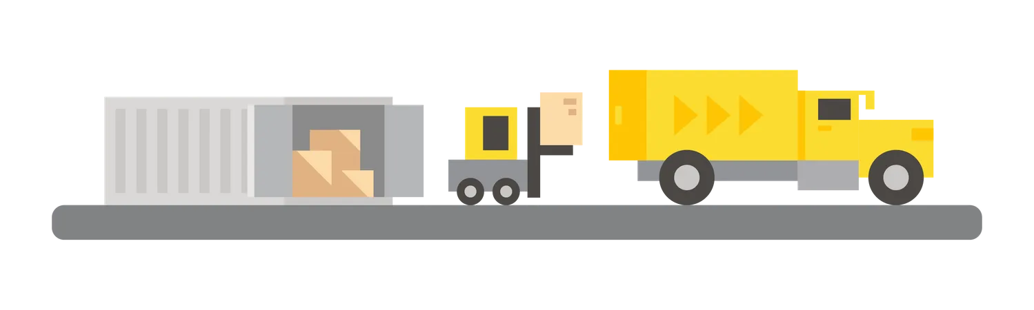 Shipping truck  Illustration