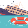 illustration for shipwreck accident