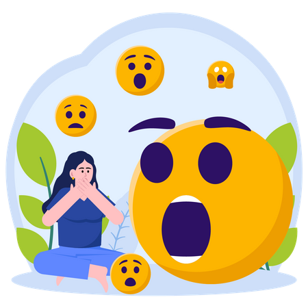 Shock Emoji  Illustration