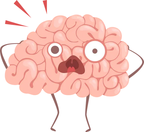 Shocked Brain  Illustration