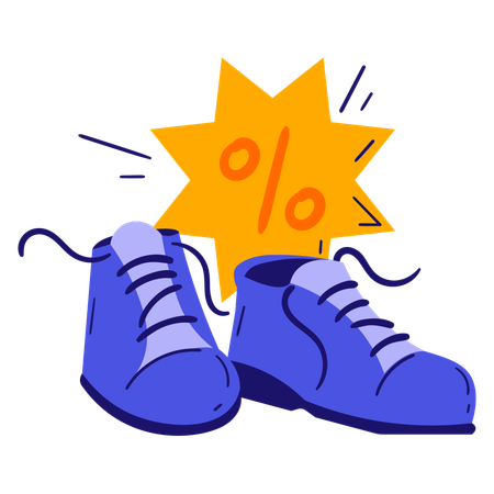 Shoe Discount  Illustration