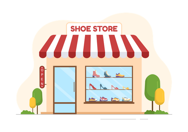 Shoe Store  Illustration