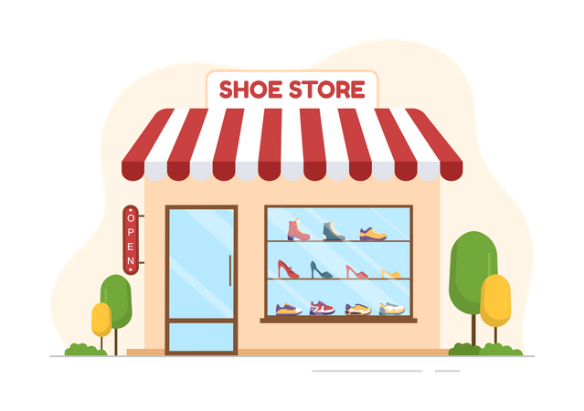 Shoe Store  Illustration