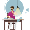 illustrations of shoe making