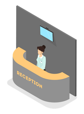 Shop reception Illustration