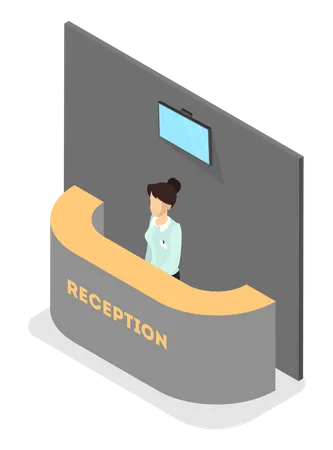 Shop reception  Illustration