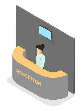 Shop reception  Illustration