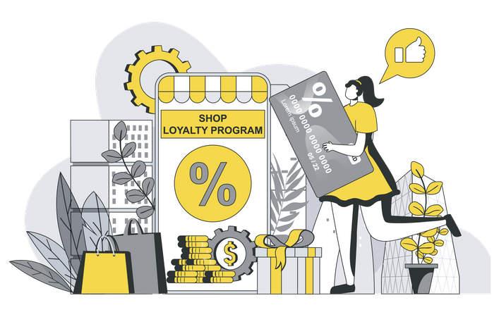 Shop-Treueprogramm  Illustration