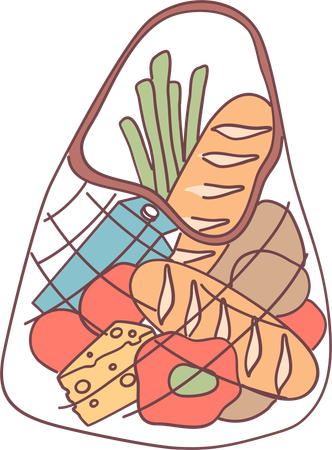 Shop vegetables  Illustration