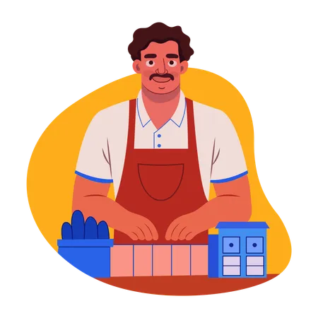 Shopkeeper  Illustration