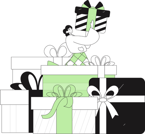 Shopper Gift  Illustration