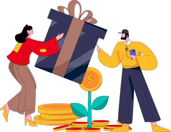 Shopper Gift  Illustration