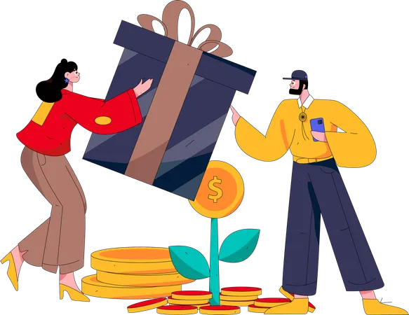 Shopper Gift  Illustration