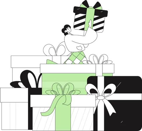 Shopper Gift  Illustration