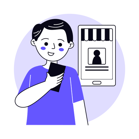 Shopping Account  Illustration