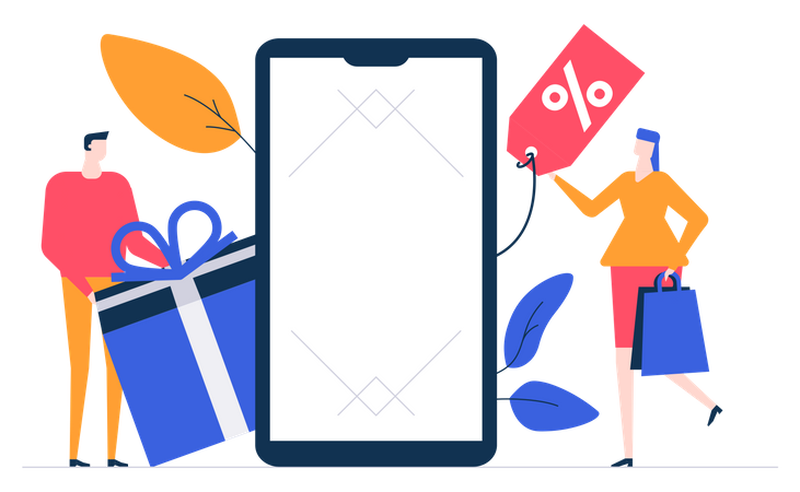 Shopping Advertisement  Illustration