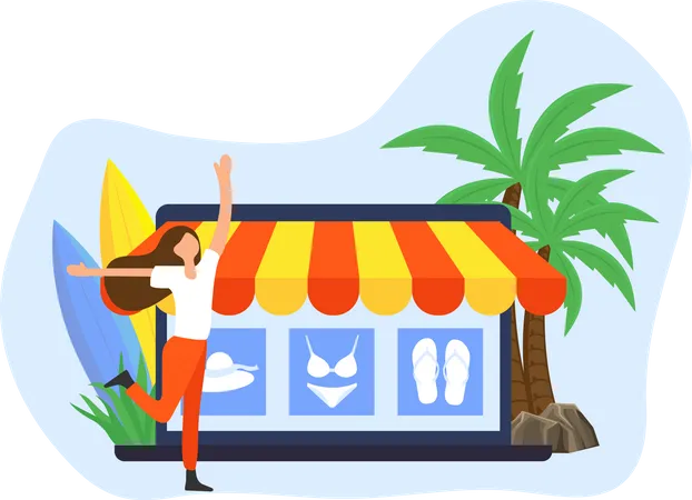 Shopping app  Illustration