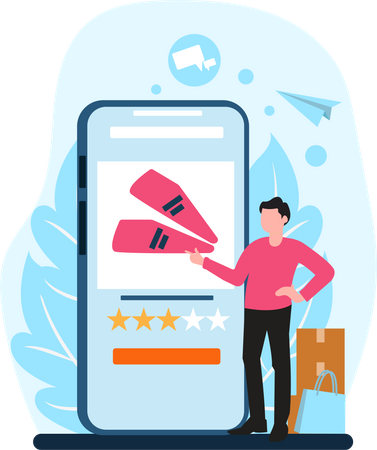 Shopping App  Illustration