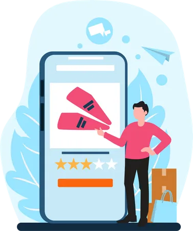 Shopping App  Illustration