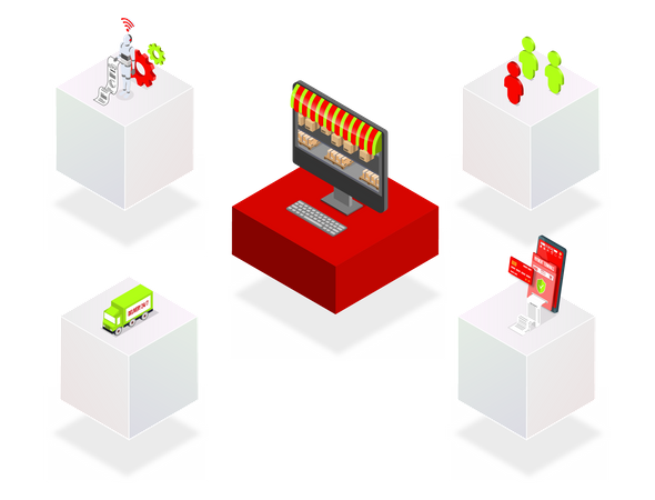 Shopping app  Illustration